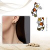 Amber and Sterling Silver Stud Earrings - Gift Boxed, Sterling