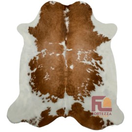 Fortezzaoutlet Cowhide Rug Chromatic Brown and White | Premium Quality | Large 6' x 8'