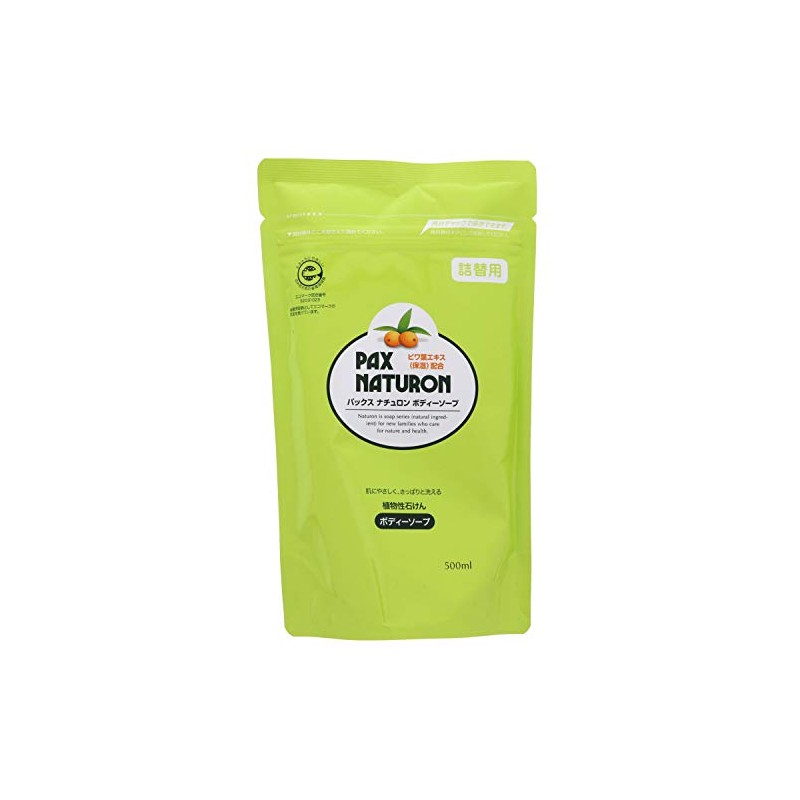 Pax Naturon Body Soap Refill, 16.9 fl oz (500 ml)