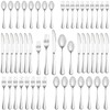 50 Piece Silverware Set Service for 10,Premium Stainless Steel Flatware