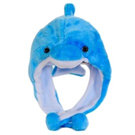 JUNNY Hat, Animal, Fluffy, Costume, Cosplay, Photography, Party, Kigurumi, Animal, Accessory, Dolphin