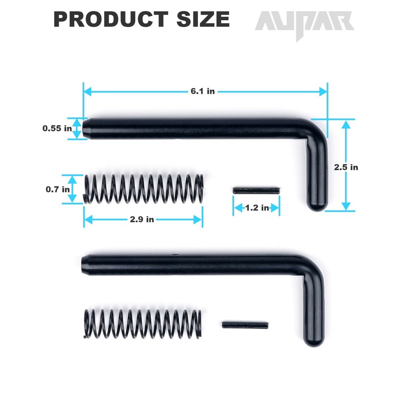 Aupar Heavy Duty Steel Trailer Gate Spring Latch Pin |