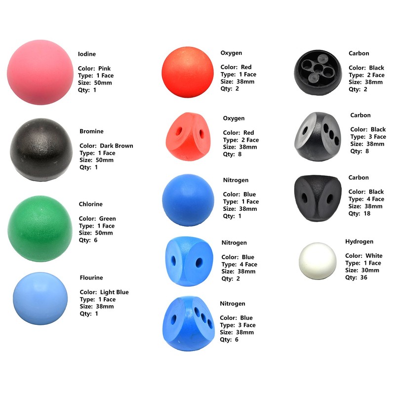 EISCO - 92 Atoms Molecular Model Set