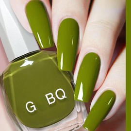 ASMAYSA Green Nail Polish Gel, Summer Gel Nail Polish Green, Air Dry Jelly Emerald Green Gel Polish, Forest Green Gel Nail Polish for Women, Olive Green Gel Nail Polish for Girls, 12ML