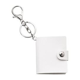 2 Inch Photo Album Keychain Id Picture Key Ring Holder for Womens Mini Scrapbook Key Chain Tiny Photobook Keychains Photo Storage Keychain for Keys Small Pocket Photo Book Picture Keychains Accessory