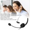 Call Center Headset Mono Noise Cancelling Dual 3.5mm Plug Computer