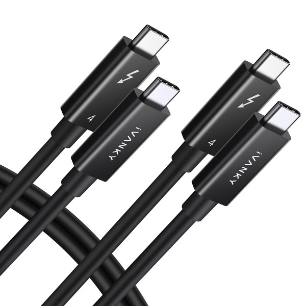IVANKY IVANKY Thunderbolt 4 Cable 2 Pack, 2.3 ft USB-C
