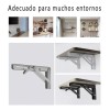 Acero Inoxidable Mensulas Soportes Para Repisas Plegable 4p