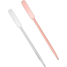 2 Pcs Silver Stainless Steel Letter Knife Envelope Mail Opener Knife Lightweight Office Letter Opener Paper Cutting Knife Box Cutter Letter Openers Cutting and Measuring Devices