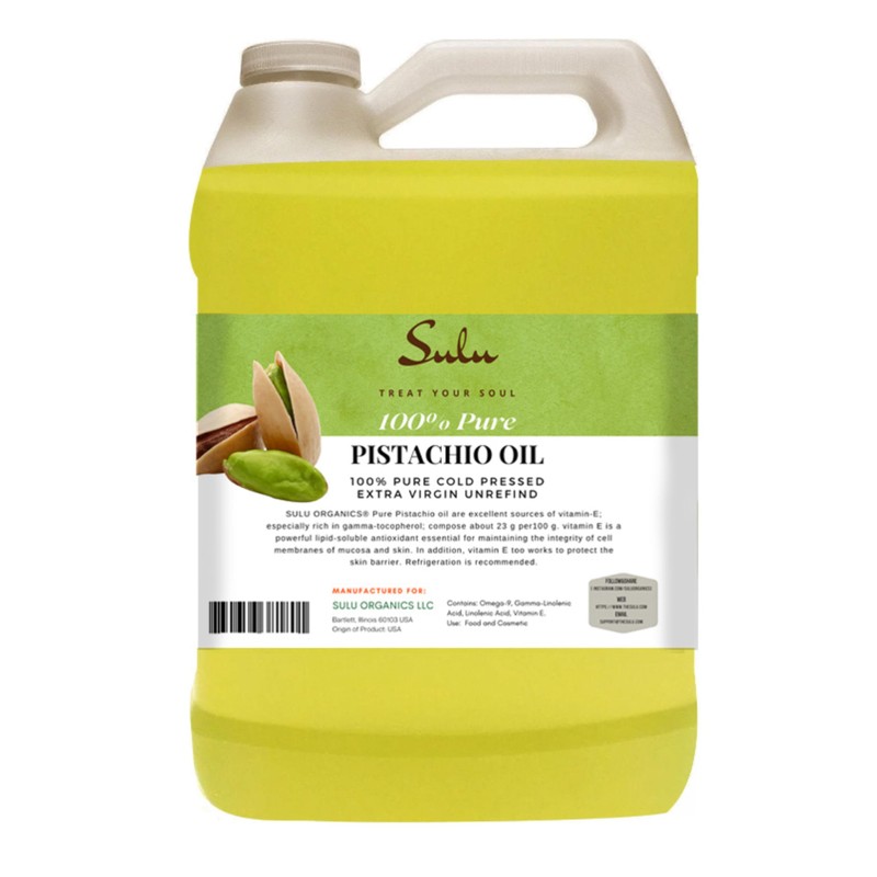100% Pure Organic Extra Virgin Unrefined Pistachio Oil (8 oz)