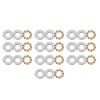 Pack of 10 Miniature Planar Thrust Ball Bearings, High Precision