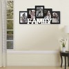 Adeco Decorative Black and White Wood ''Family'' Wall Hanging Picture