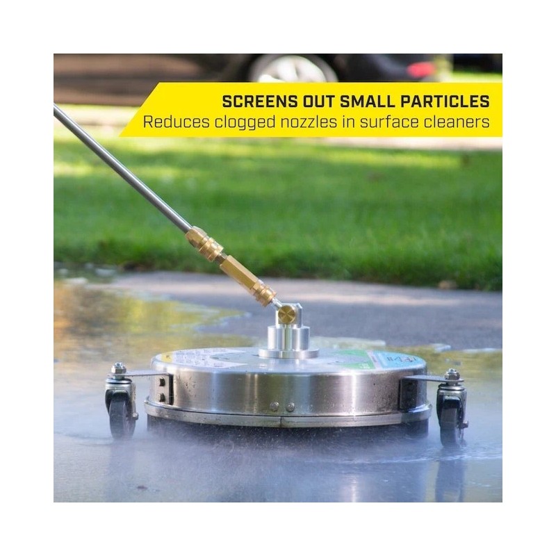 SurfaceMaxx 4500 PSI Brass Pressure Washer Filter 1/4" Quick Connect