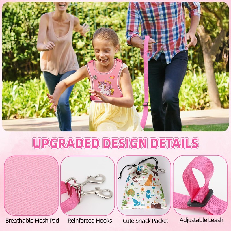 Safety Walking Harness with Leash for Autism Special Needs ADHD/ASD
