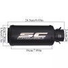 Unbranded For Suzuki GSX-S750 GSR750 2015-2020 Slip on Exhaust Mid