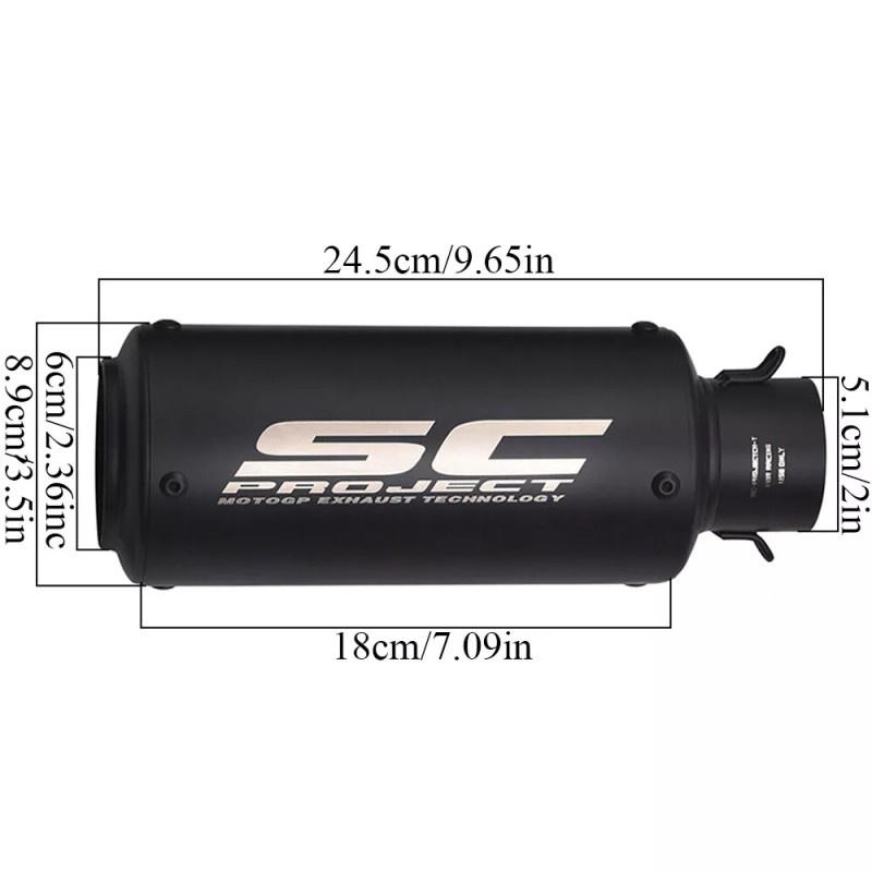 Unbranded For Suzuki GSX-S750 GSR750 2015-2020 Slip on Exhaust Mid