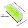 ZUJHPYMI 2Pcs Bubble Spirit Level with Magnetic Base 15x15x40mm Single