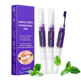 Teeth Whitening Pen, Teeth Whitener Effective Tooth Whitening Gel Kit, Professionally Stain Removal Effective, Painless, Low Sensitivity (3 Pcs)