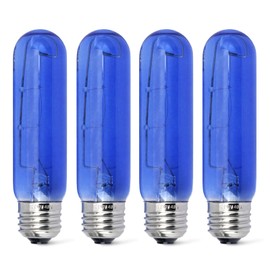 VAINELY 4Pcs 7006999 Blue Glass Bulb Compatible with Sub-Zero Refrigerator Light Bulbs E26 40W 120V Cool Blue Upgrade Freezer Parts Replace 7006999 WLF7006999 3030040 3030180 48709 7009935