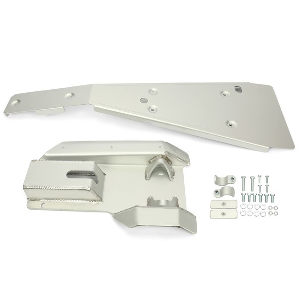 Aluminum Full Chassis Glide Frame & Swing Arm Skid Plate Guard Compatible with 1999-2014 Honda TRX 400X / 400EX