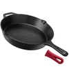 Cuisinel Cast Iron Skillet - 12"-Inch Frying Pan with Assist