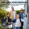 Loclink Single Deadbolt RV Lock - Black 100% Metal Keyed