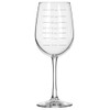 MIP 16oz Tall Stemmed Wine Glass Goblet Gift Measuring Cup