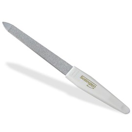 Solingen Nail File Manicure Sapphire Nail File Made in Germany Fine / Coarse Pedicure File in Various Lengths Nail Care for Hands and Feet (12 cm, Nail File White)