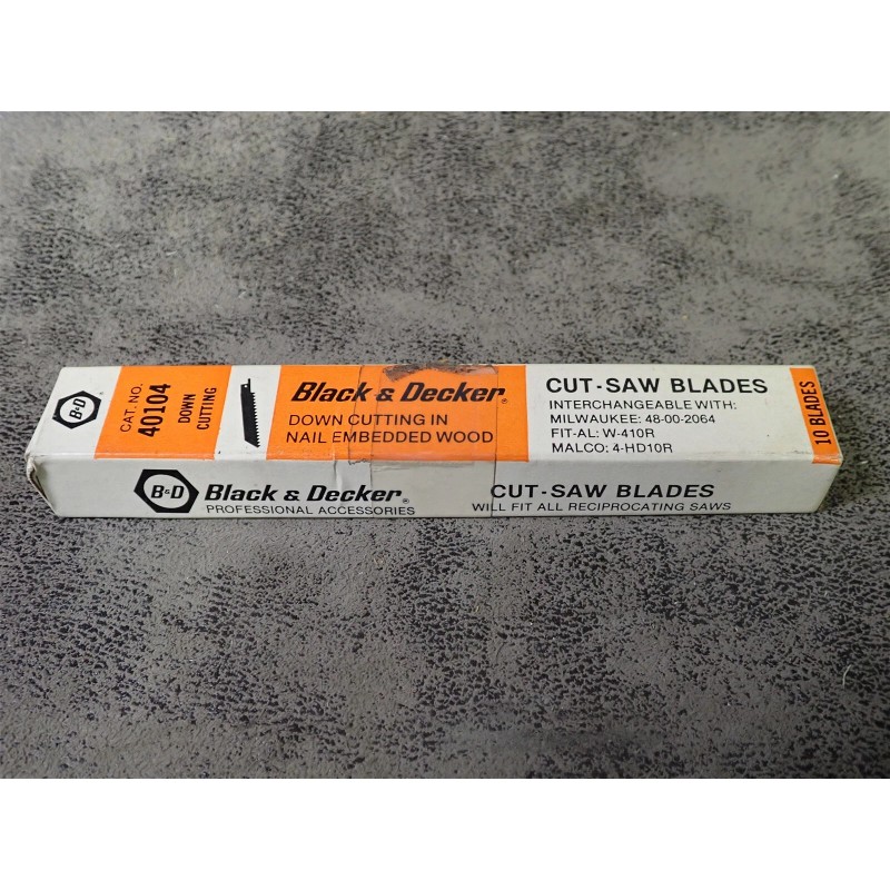 BLACK+DECKER NEW Black & Decker 40104 6" x 10TPI Cut
