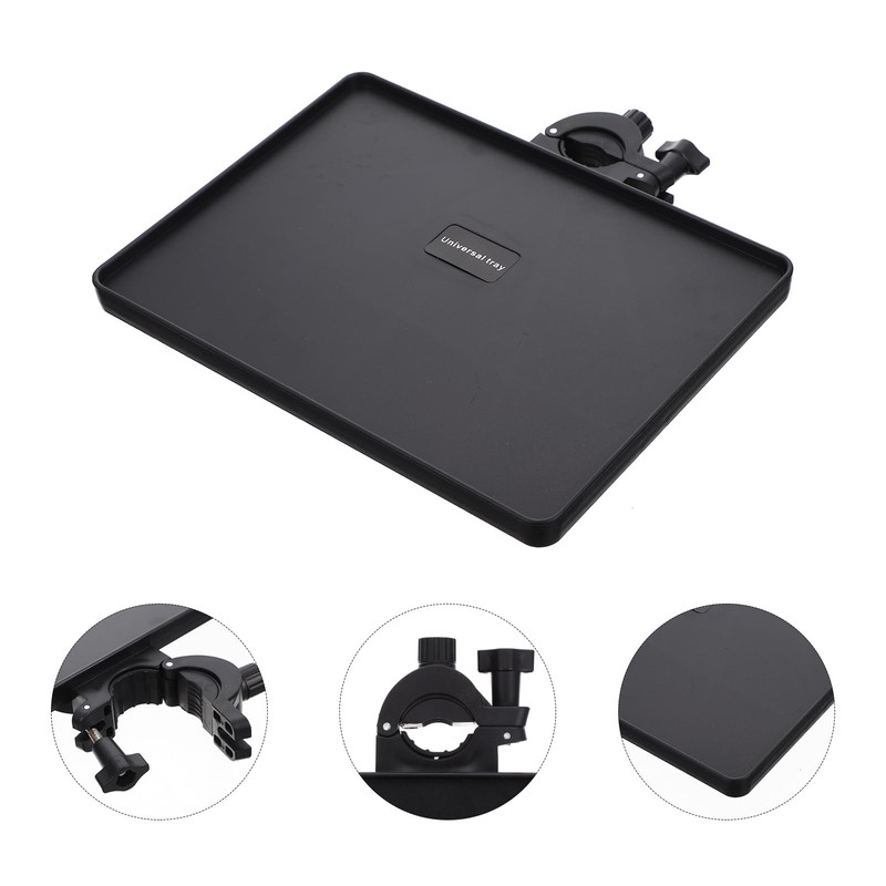 Operitacx Universal Microphone Tray, Adjustable Microphone Compartment with Clip on