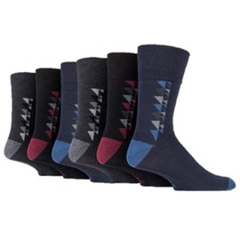 6 Pairs Mens Bigfoot Gentle Grip Socks UK 12-14 (6 X RJ34BF)