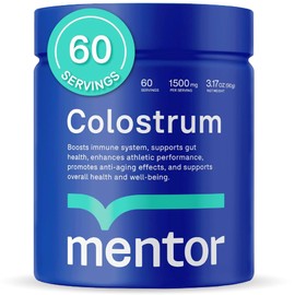 Mentor Colostrum Powder Supplement for Humans - Organic Bovine Colostrum Supplement for Gut Health, Hair Growth, Beauty, and Immune Support - Colostrum Protein