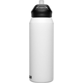 CamelBak eddy+ Vacuum Stainless Insulated Water Bottle, 32 oz, White
