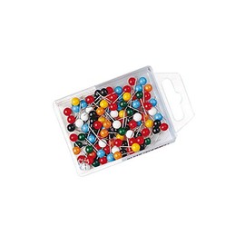 Wedo 56100 Marking Needle (Round Head Needles, Needle Length 16 mm, Head Diameter 6 mm) 100 Pieces Assorted Colours