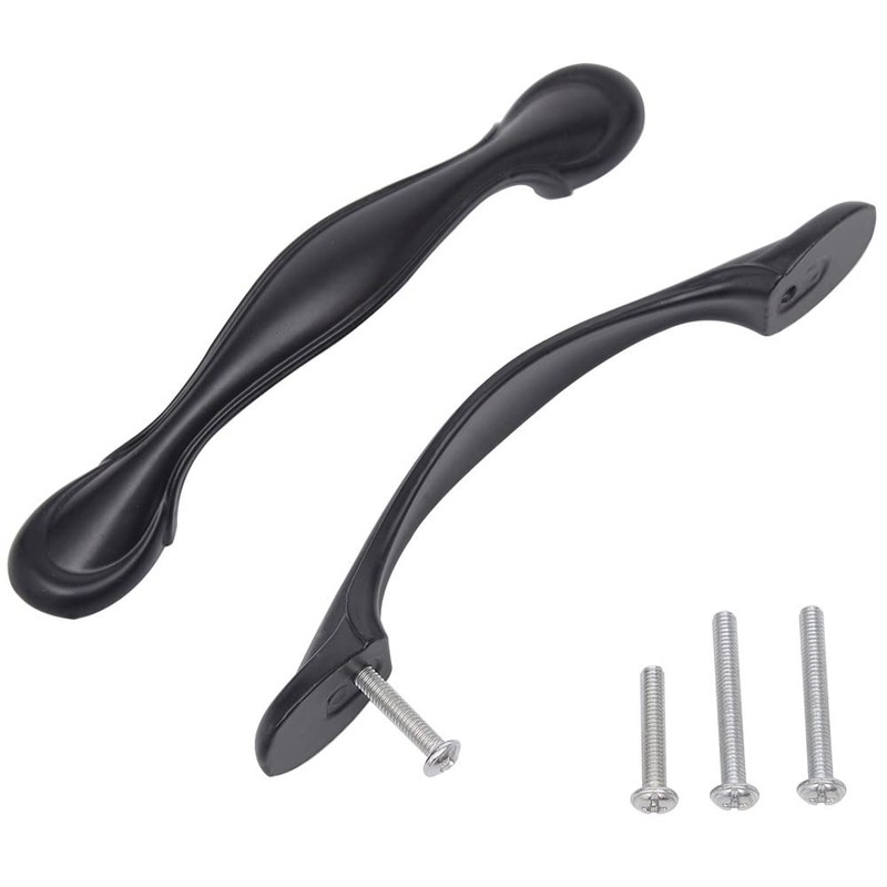 aspearly 30 Pack Cabinet Handles Black Metal Stainless Steel Kitchen