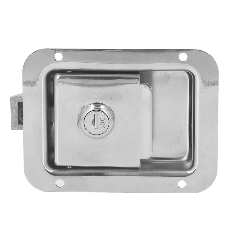 Travel Trailer Lock Stainless Steel Flush Mount Paddle Type Toolbox