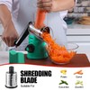 Geedel Rotary Cheese Grater with 3 Interchangeable Blades, Kitchen Mandoline