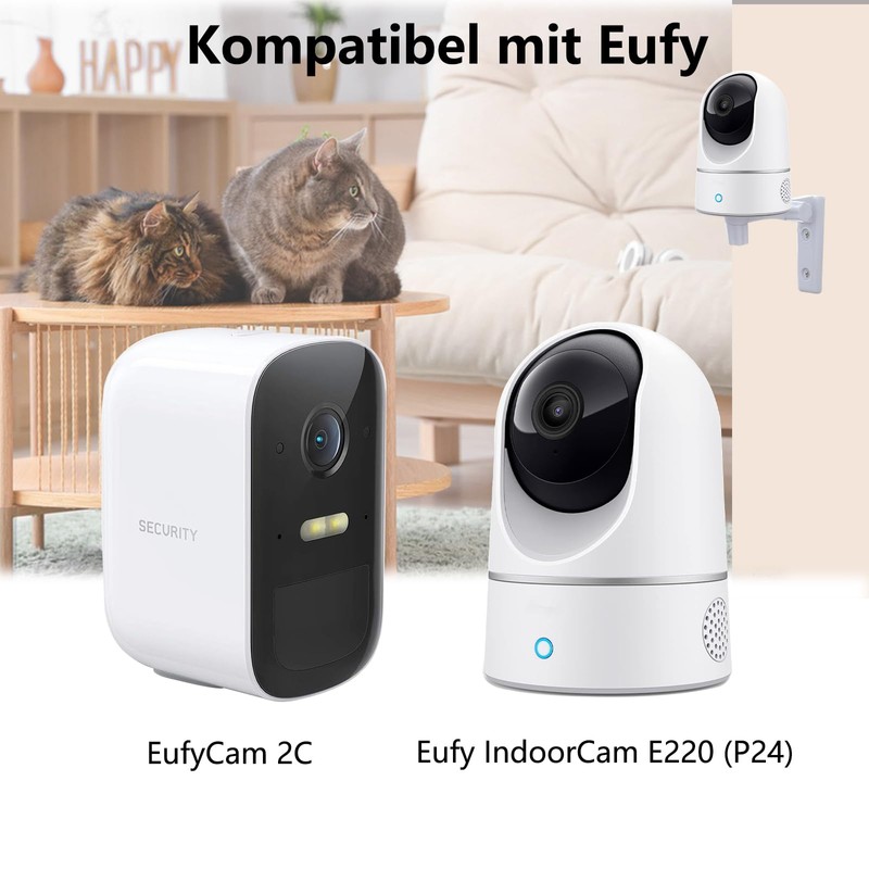 Wall Mount Compatible with Eufy Security Indoor Cam E220 P24