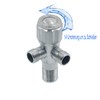 Stainless Steel Double Angle Valve Regulating Valve Outlet 3/8 Inch