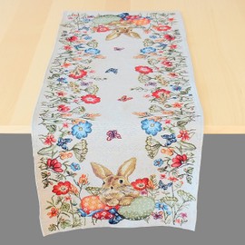 Raebel Tapestry Table Runner Easter Various Sizes Colourful Size: Tablecloth 85 x 85 cm