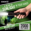 EcoGear FX USB Rechargeable LED Tactical Flashligh Bright 2000 Lumens