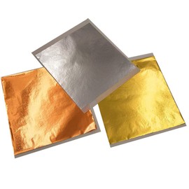 pson 300 Sheets Gold Leaf Sheets, Large 5.3 x 5 Inches Metallic Foil Paper for Resin Art, DIY Crafts, Interior and Multi Artistic Decoration, Gilding, Wall Decor(Gold, Silver, Rose Gold)