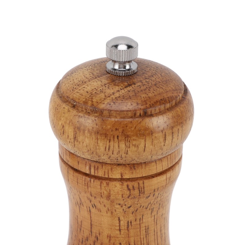 2PCS Wood Pepper Grinder Adjustable Coarseness Efficient Grinding Pepper Mills
