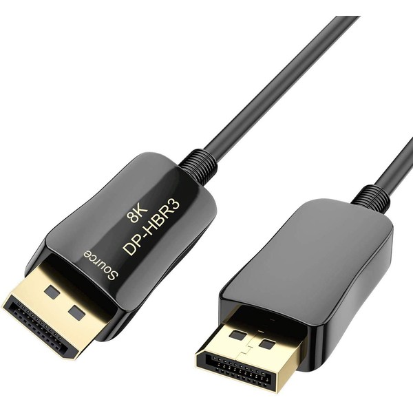 CABLEDECONN Fiber 8K 4K DisplayPort Cable DP 1.4 HBR3 8K@60Hz