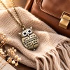 Vintage Owl Pocket Watch Necklace for Everyday Style – Opening