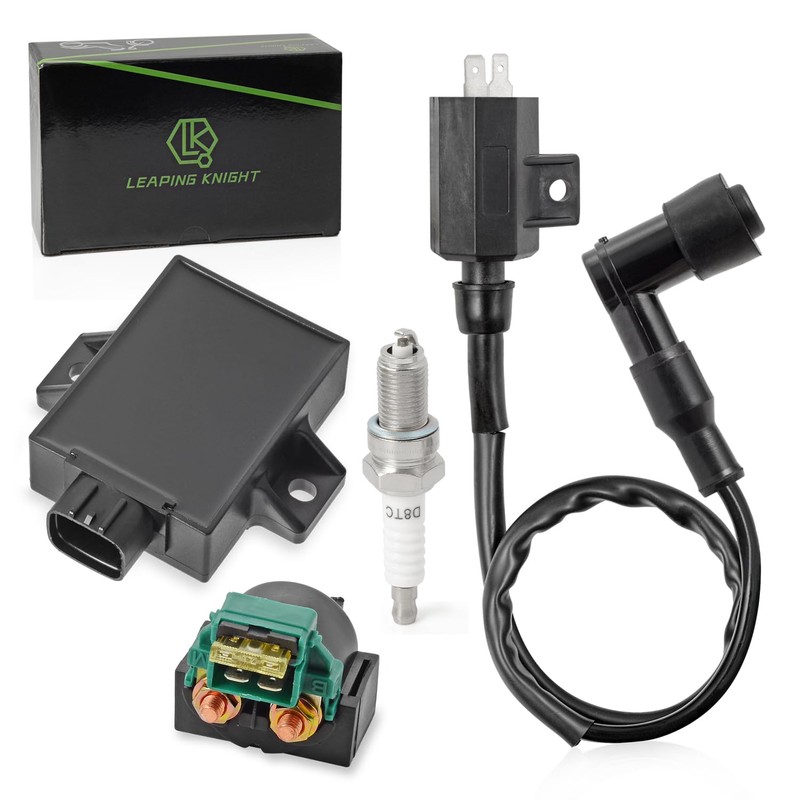Igniter CDI and Starter Solenoid Relay Ignition Coil for Kawasaki
