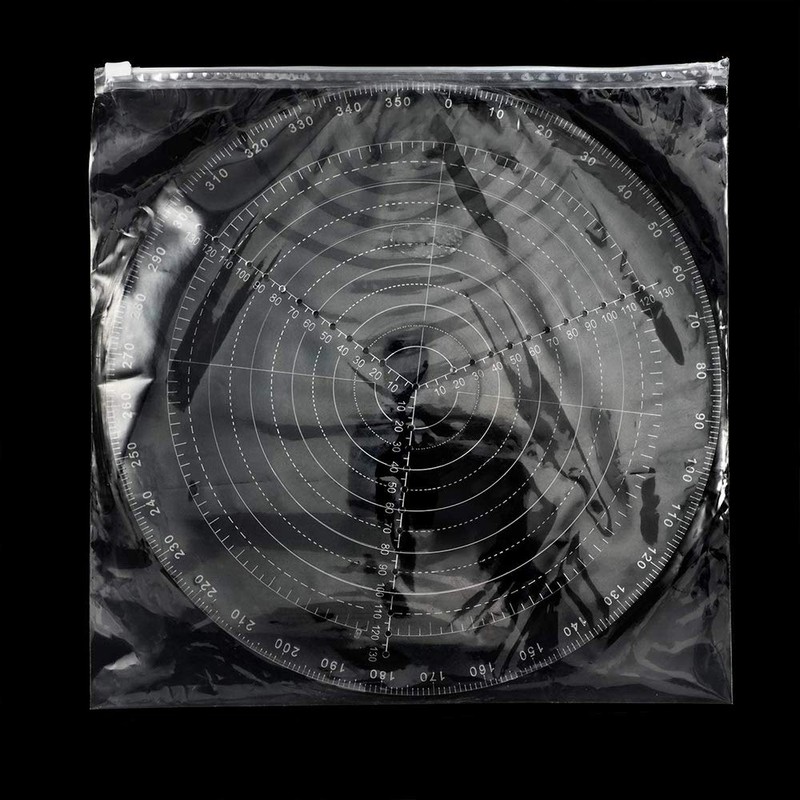 ANCLLO 300mm Round Compass for Turner Lathe Clear Acrylic Drawing