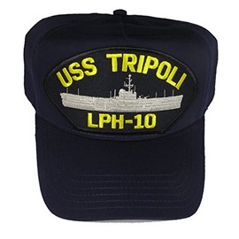 EC USS Tripoli LPH-10 HAT - Navy Blue - Veteran Owned Business
