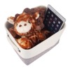 Mangata Small Canvas Storage Box, Fabric Storage Basket with Handles