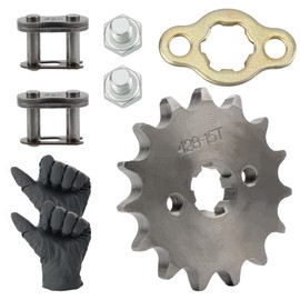 ABCERRSI 428 15T 17mm Motorcycle Front Sprocket Compatible with 50cc 70cc 110cc 125cc 140cc 160cc Sunl Lifan Coolster TaoTao Roketa Chinese ATV Quad Dirt Bike